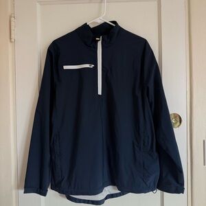 Charles River Apparel Navy Jacket with White Accents